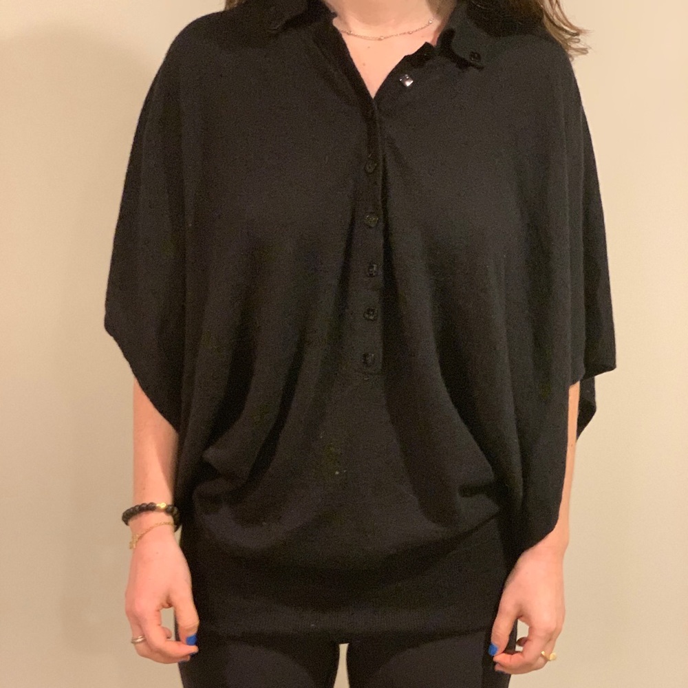 Cashmere cape sweater